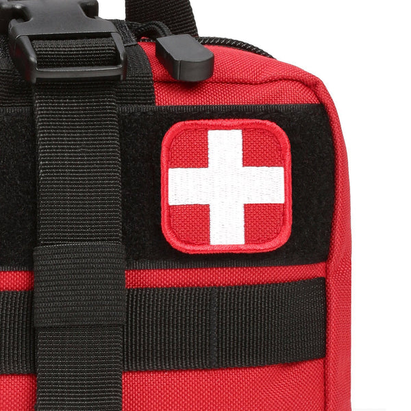 Orca Tactical MOLLE Rip-Away EMT Medical First Aid Pouch RED
