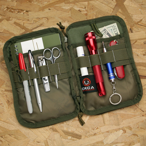Portautensili In Vera Pelle FLATAC – Guaina EDC Per Multitool – Organizzatore Tascabile