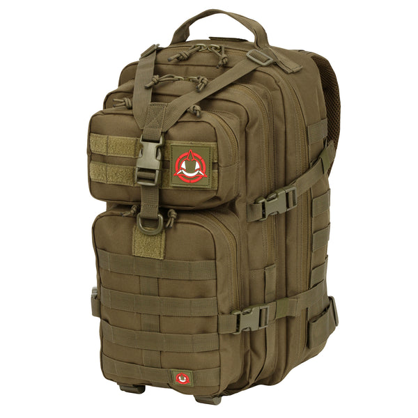 Orca Tactical 34L MOLLE Military Survival Backpack Rucksack Pack, OD GREEN