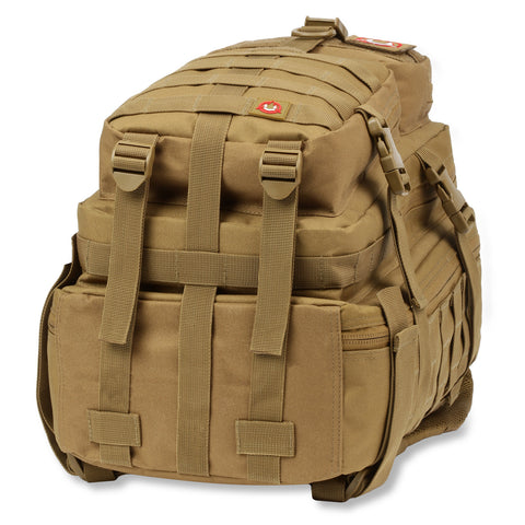 Orca Tactical 34L MOLLE Military Survival Backpack Rucksack Pack, KHAKI