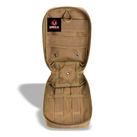 Orca Tactical MOLLE EMT Medical First Aid Pouch - RED