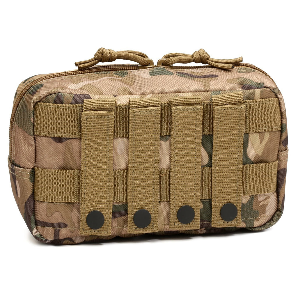 Tactical Molle Pouch – Large EDC Utility Bag With Elastic Pocket, Nylon – Hunting/Outdoor