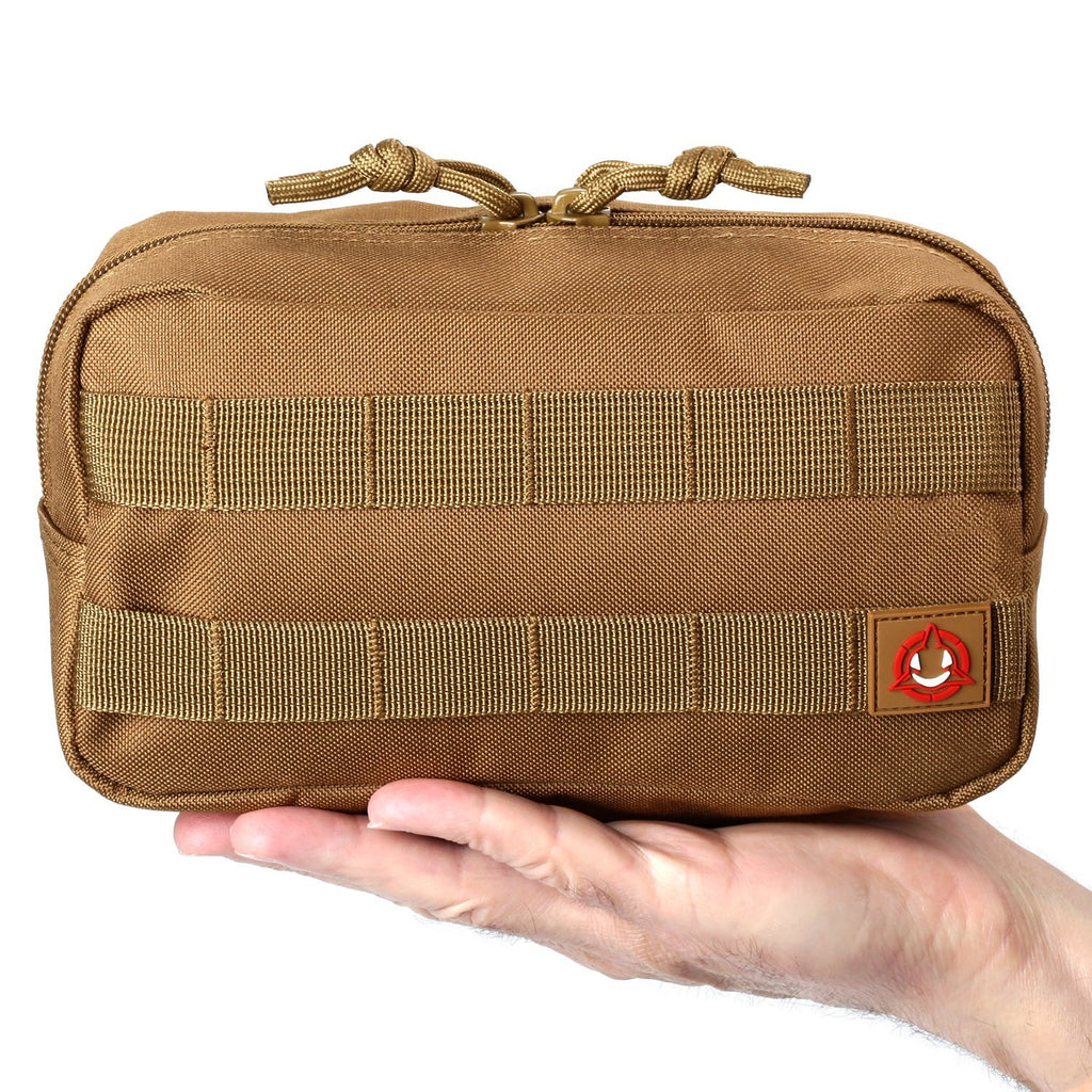 Horizontal MOLLE Pouch Zipped