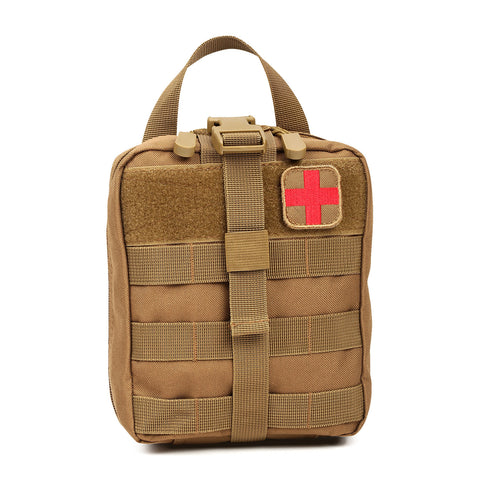 Orca Tactical MOLLE Rip-Away EMT Medical First Aid Pouch - COYOTE