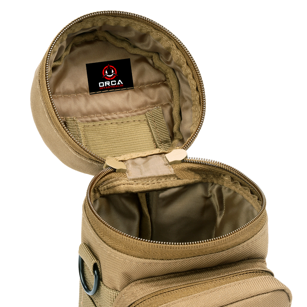 Orca Tactical Molle H2O Water Bottle Pouch - Coyote