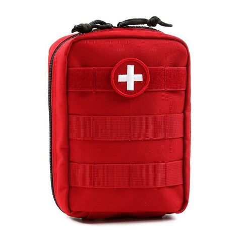 Orca Tactical MOLLE EMT Medical First Aid Pouch - RED