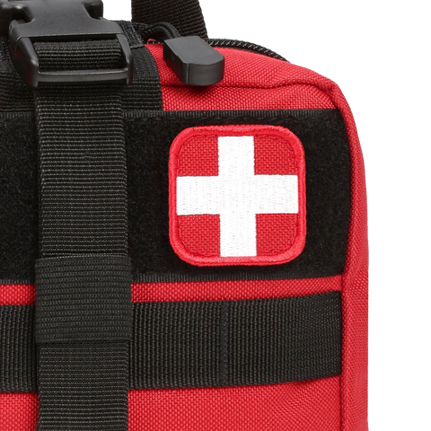 Orca Tactical MOLLE Rip-Away EMT Medical First Aid Pouch - RED