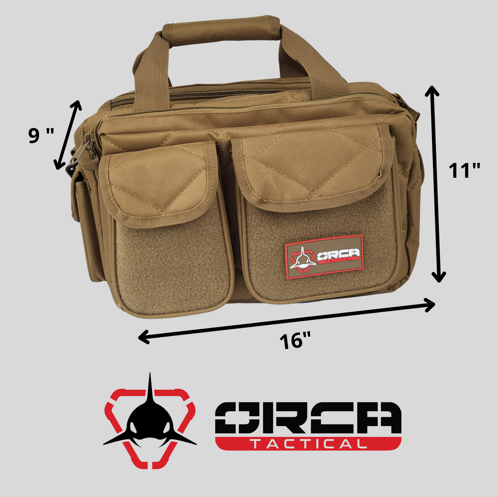 Orca Tactical Gun Range Bag Compact Handgun Pistol Duffel Carrier Co Orca Tactical Gear