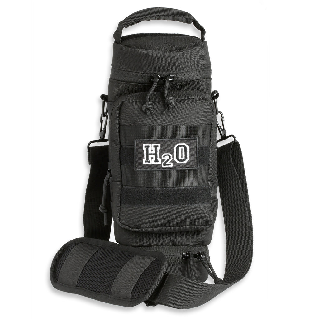 Orca Tactical Molle H2O Water Bottle Pouch Hydration Carrier (Black)